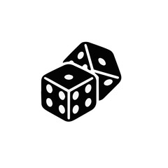 dice on white background