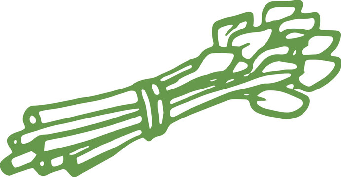 Genjer Hand Drawn Doodle Illustration