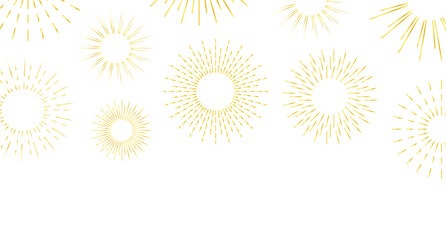 Firework border background, gold and silver fireworks frame, firework banner, New Year 2026 greeting with firework bursts, festive mood.
