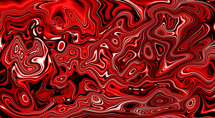 Red Abstract liquify,liquid background Gradient Color Blur Abstract Art	 design with swirling color illustration