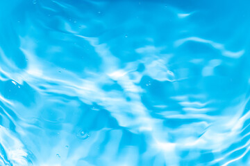 Obraz premium Macro blue water wave texture,Banner of Blue Abstract water background texture with ripples and waves.