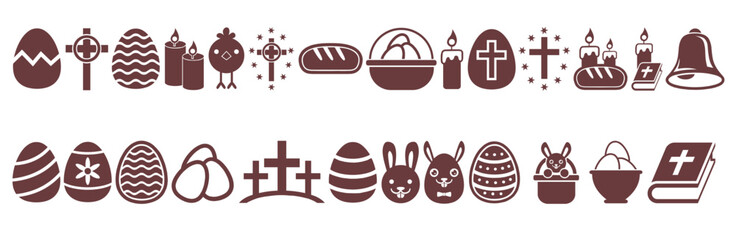 Easter Vector Icon Art Collection