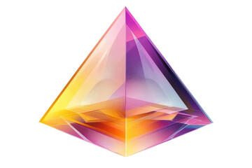 abstract pyramid vector illustration on white background.