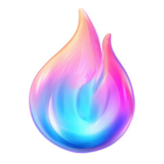 colorful flame vector illustration on white background