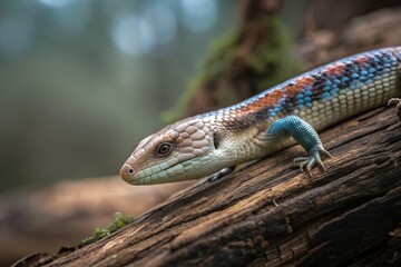 Fototapeta premium lizard on a tree