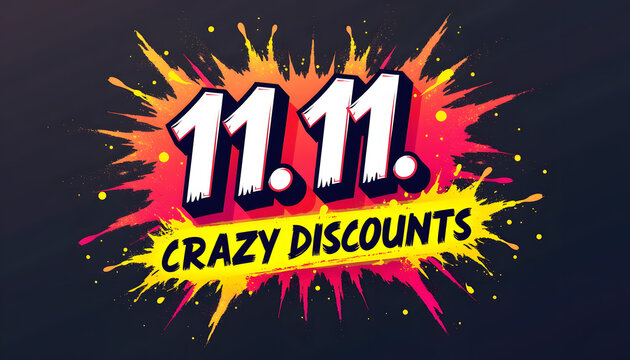Ignite massive savings with explosive 11.11 crazy discounts vibrant sale event for ultimate shopping spree excitement - Powered by Adobe