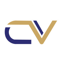 Alphabet Letters CV or VC Modern Logo