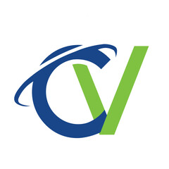 Alphabet Letters CV or VC Modern Logo