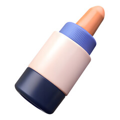 a 3d lipstick tube or lip product tube.
