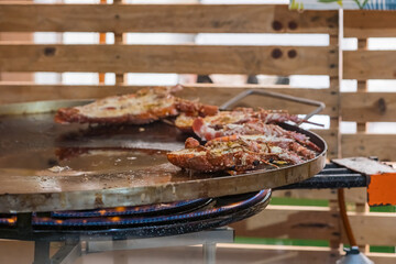 Grilled Lobsters at Lobster Festival in A Guarda, Galicia, Spain