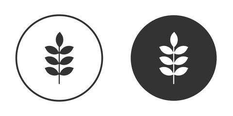 Wheat icon. Simple vector illustration. Silhouette Icon Set.