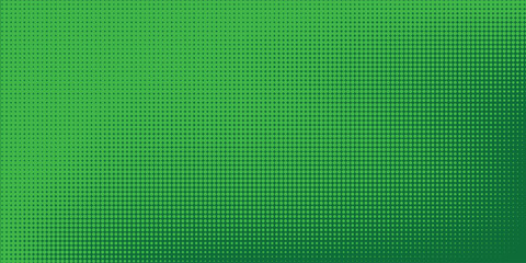 Abstract aesthetic halftone gradient background in green colors