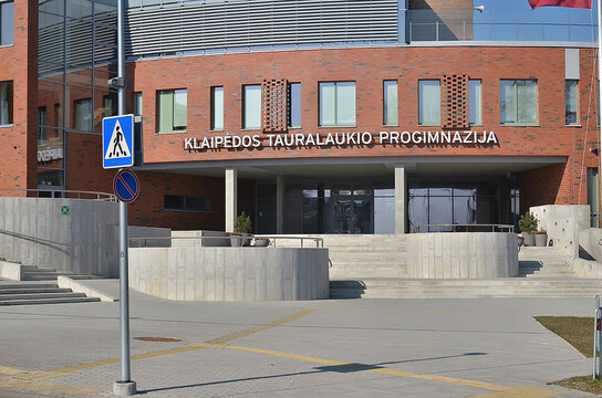 Klaipeda, Lithuania - September 08, 2025: Klaipėda's Tauralaukis Progymnasium