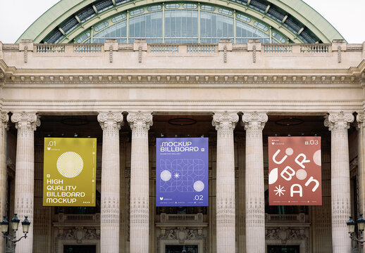 Gallery Exhibition Billboard Urban Mockup