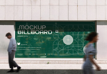 Horizontal Urban City Product Placement Mockup