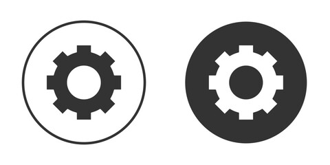 Settings icon. Simple vector illustration. Silhouette Icon Set.