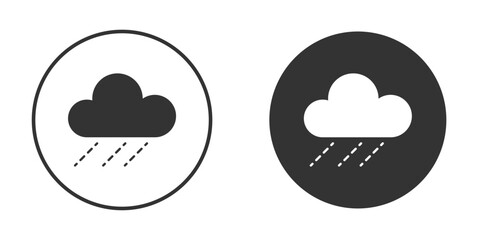 Rain icon. Simple vector illustration. Silhouette Icon Set.