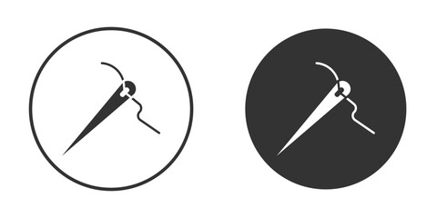 Needle icon. Simple vector illustration. Silhouette Icon Set.