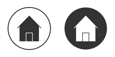House icon. Simple vector illustration. Silhouette Icon Set.