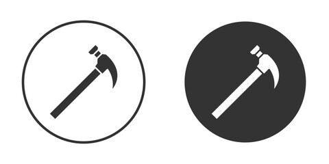 Hammer icon. Simple vector illustration. Silhouette Icon Set.