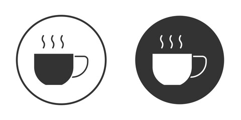 Coffee icon. Simple vector illustration. Silhouette Icon Set.