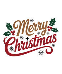 Classic Christmas Typography Shirt