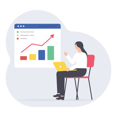 Financial trading and stock exchange concept PNG File On Transparent Background