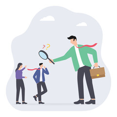 Hiring and human resource selection concept PNG File On Transparent Background