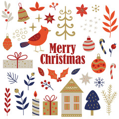 Set of Christmas and New Year Design Elements