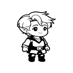 little girl cartoon character vector