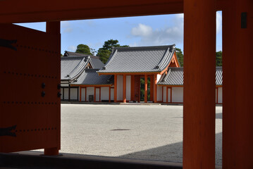 京都御所　左掖門から見る日華門(京都市上京区)