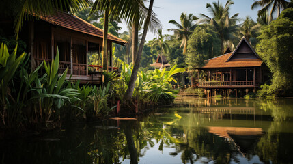 Fototapeta premium Thai Wooden House