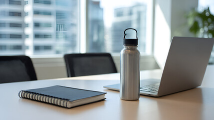 Professional Corporate Desk Setup | Clean & Organized Workspace for Business | Essential Tools for Productive Meetings