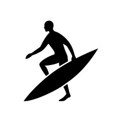 A surfer silhouette Vector illustration