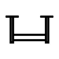 A hurdle silhouette Vector illustration