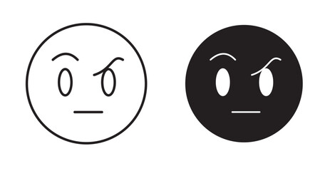 Face with raised eyebrow emoji icon