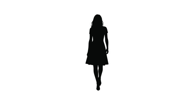 lady in dress silhouette of a beautiful woman wedding on isolated background 25770563 Vector Art at Vecteezy Female silhouette stock vector. Illustration
