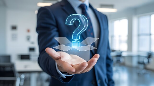 Business Innovation Question Mark Concept