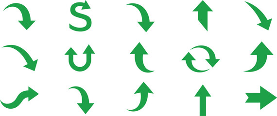 green arrow graphics representing growth progress and success themes adding movement to business and startup visuals