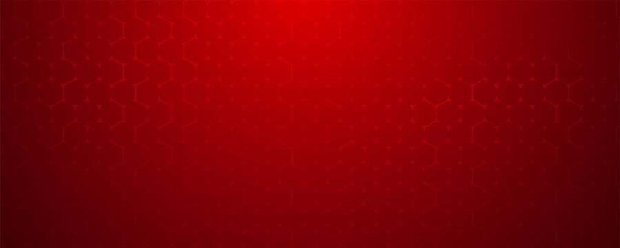 Subtle red hexagon pattern background with a radial gradient effect