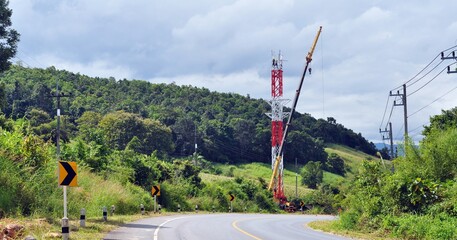 High-voltage power poles