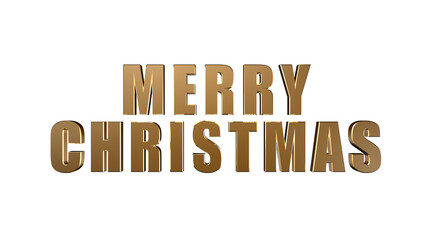 merry christmas golden 3d text with gold texture on transparent background,png winter holiday celebration isolated design element