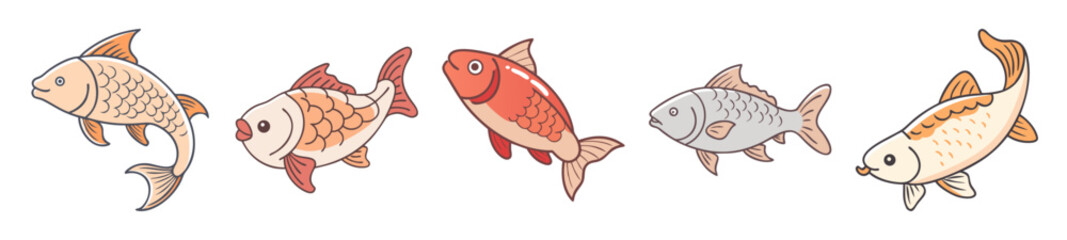 Close-up of various colorful sushi rolls and sashimi prepared with fresh ingredients