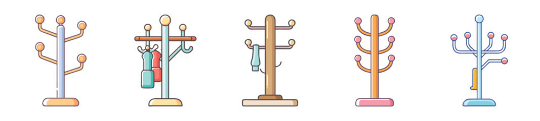 Various coat rack designs and features explained
