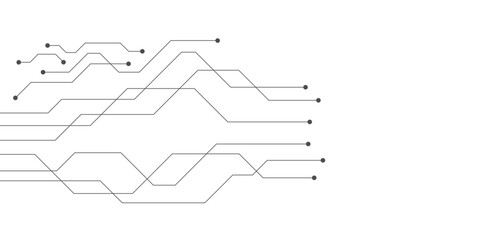 web circuit board techno banner. eps10 vector illustration.