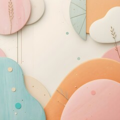 Abstract Pastel Shapes