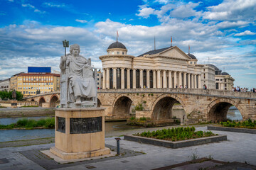 Sunny Afternoon in Skopje City Center