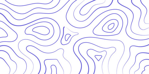 Hand drawn abstract line art topographic map design.