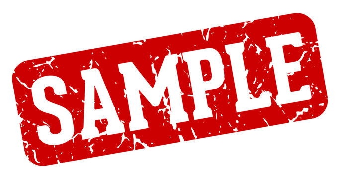 sample rectangular sign. sample stamp