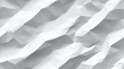 Obraz premium Textured white crumpled paper background showcasing subtle shadows and depth in a bright setting